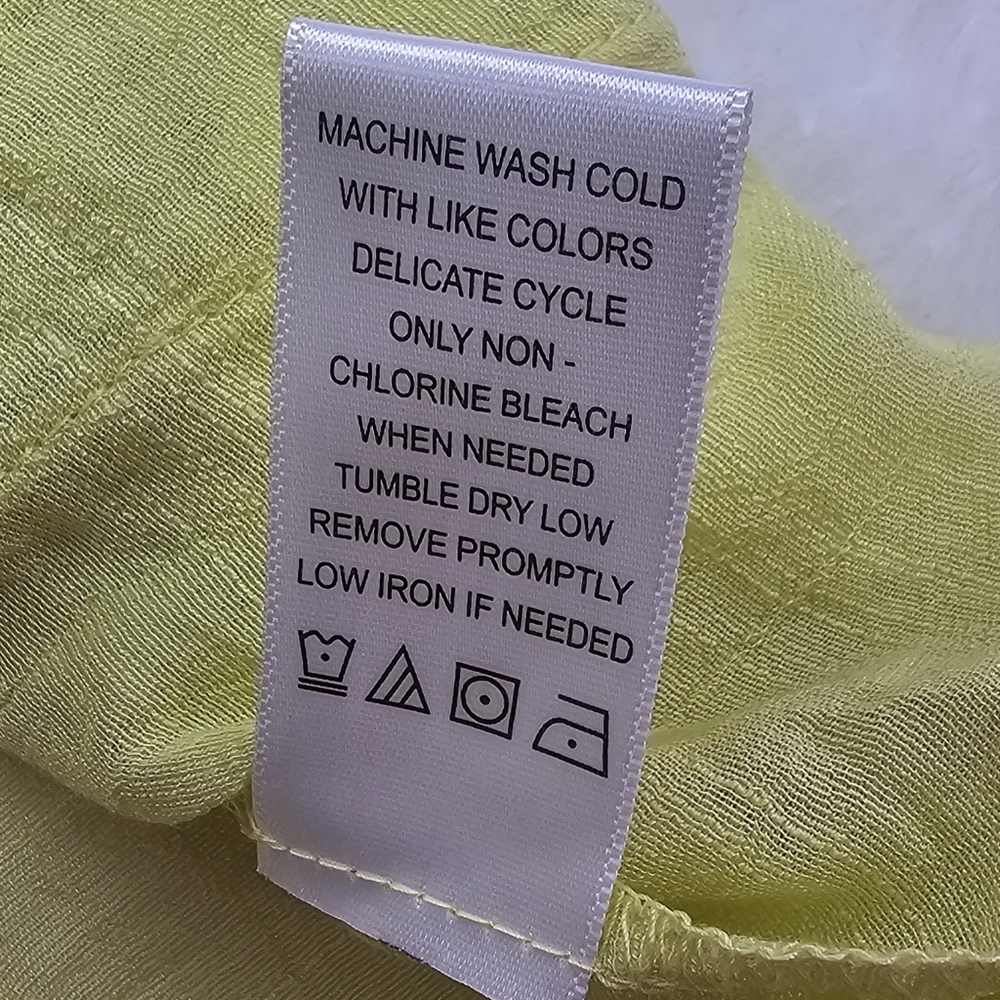 Fundamental Things Limencello Flutter Short Sleeve Lightweight Top Womens Small - Picture 10 of 12